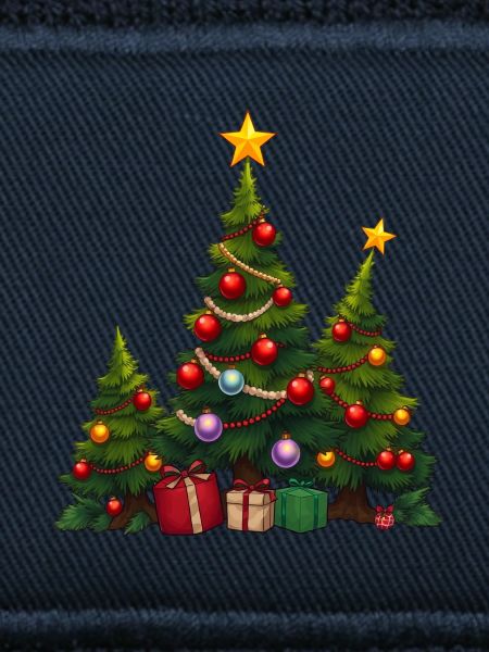 Festliche Tannen mit Geschenken
