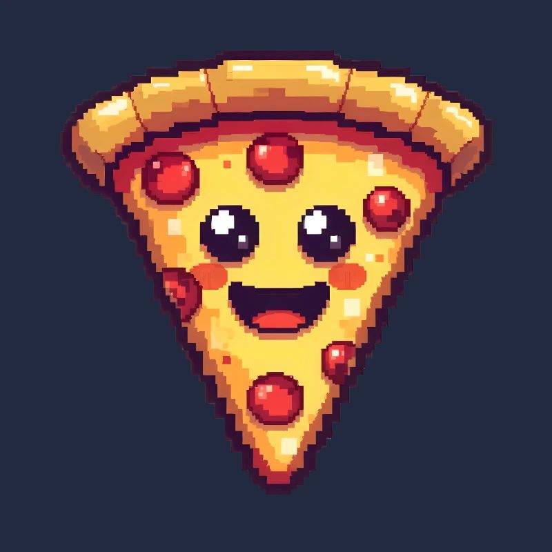 Pixel Pizza Smiling Slice