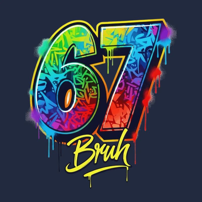 6 7 Meme – Graffiti Bruh Edition