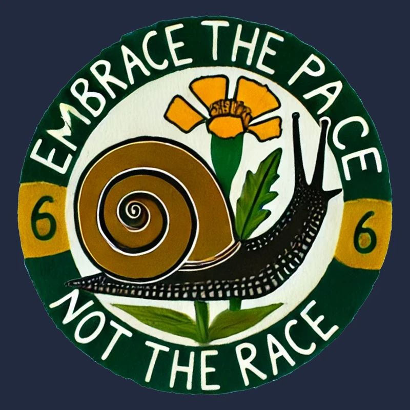 Umarme die langsame Schnecke