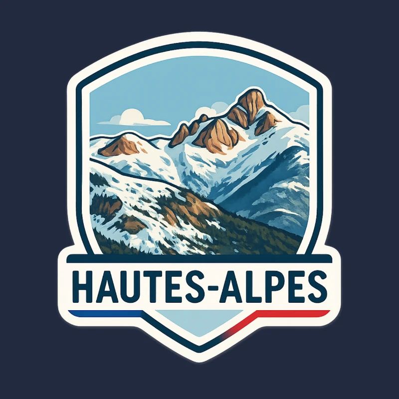 Blauer Alpen-Schild