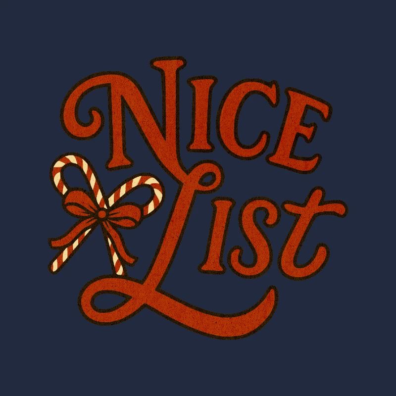 Nice List Christmas Candy Cane