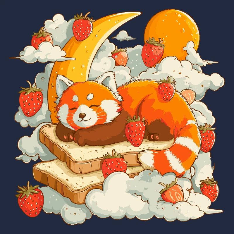 Mond Frühstücks Fuchs
