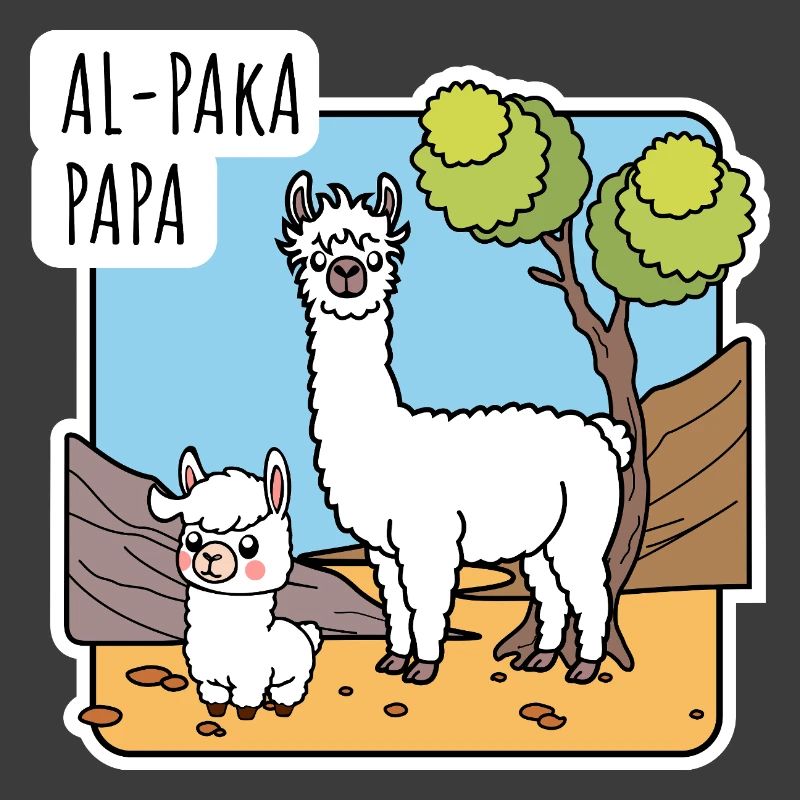 Alpaka Papa mit Alpaka Sohnemann, oder Lama?