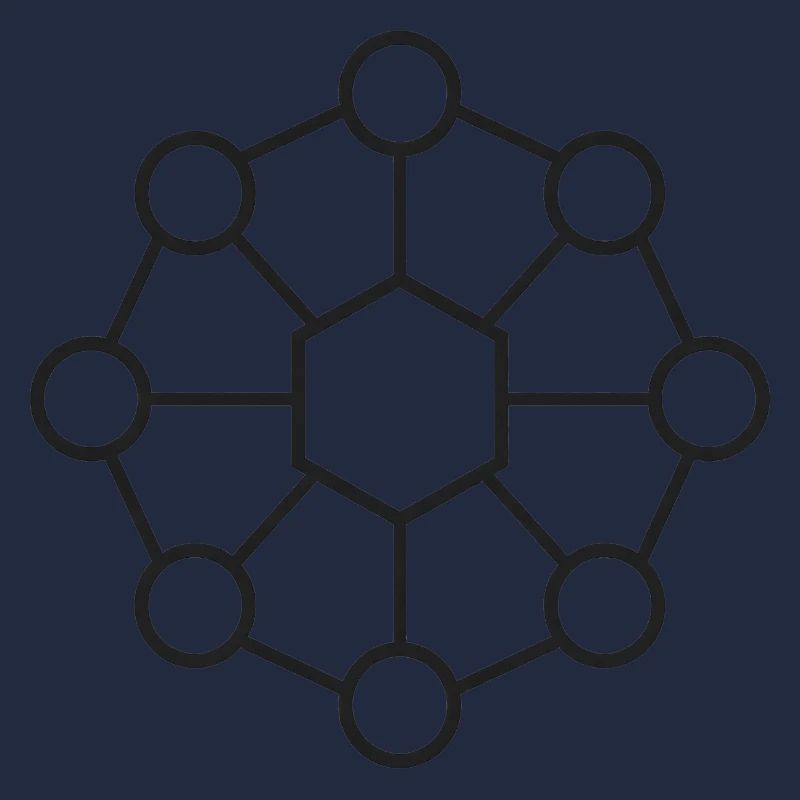 Geometrisches Hexagonen-Mandala