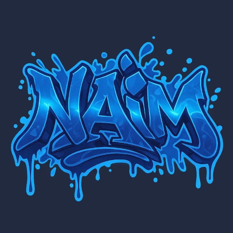 Graffiti NAIM Name Gift Ideal Printable On