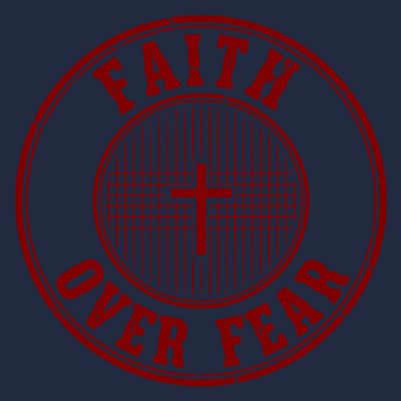 Glaube über Angst Emblem