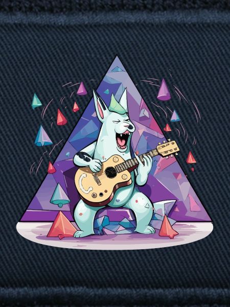 Crystal Bunny with Guitar