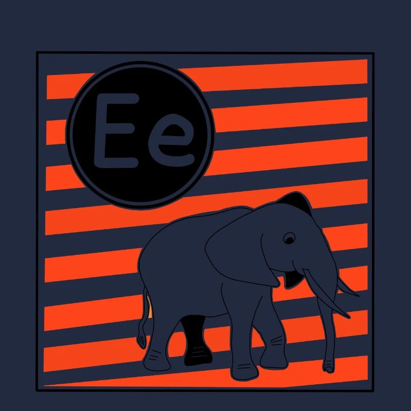 E for Elephant Letters for Learning to Read