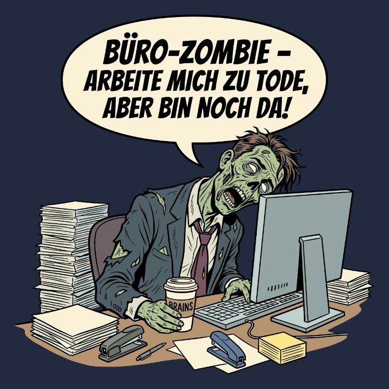 Office zombie: Work until death