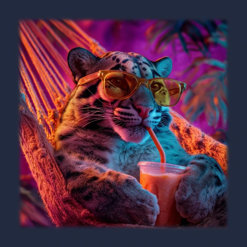 Chilled Leopard Hammock Neon Style
