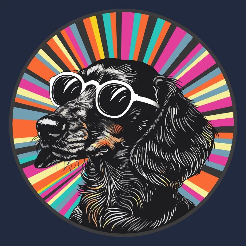 Hund mit Sonnenbrille