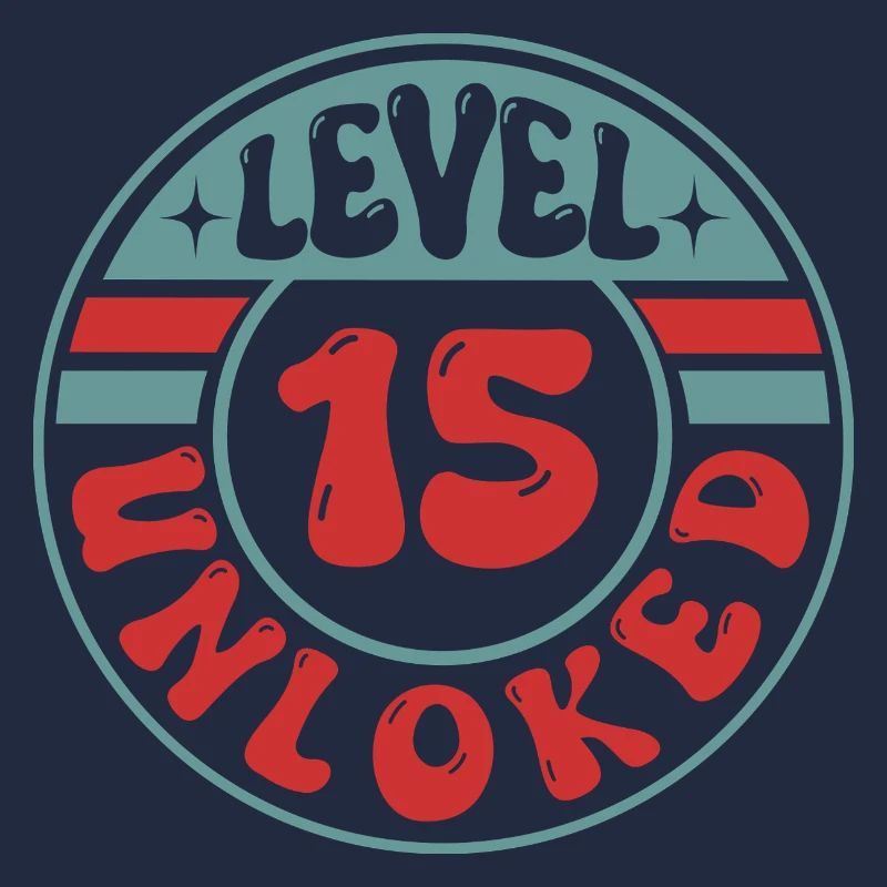 Level 15 Unlocked – Cool design for gamers