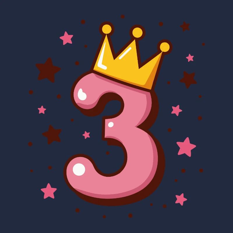 3rd Birthday Little Princess with Crown