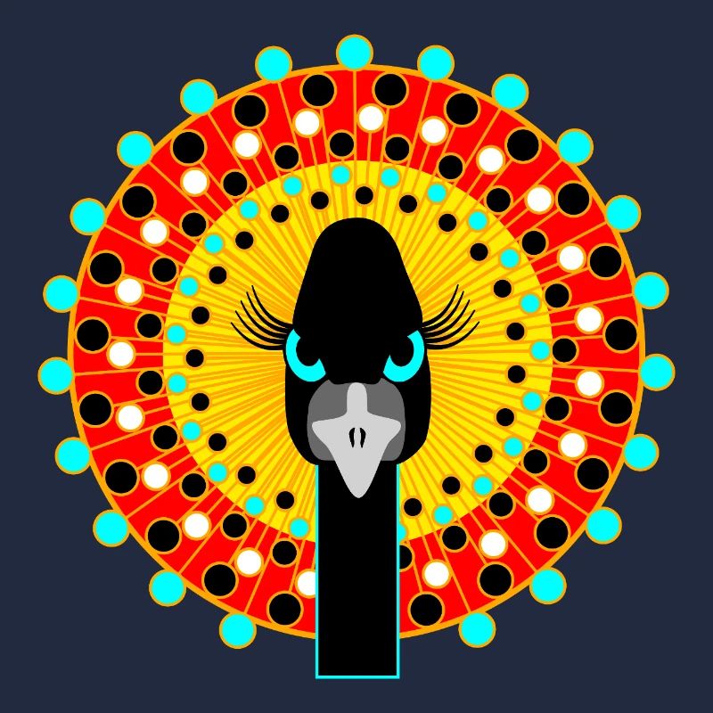 Vogel mit Attitüde.