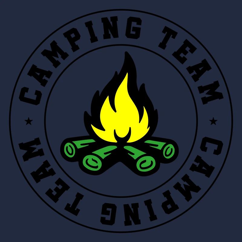 Camping Team Campfire
