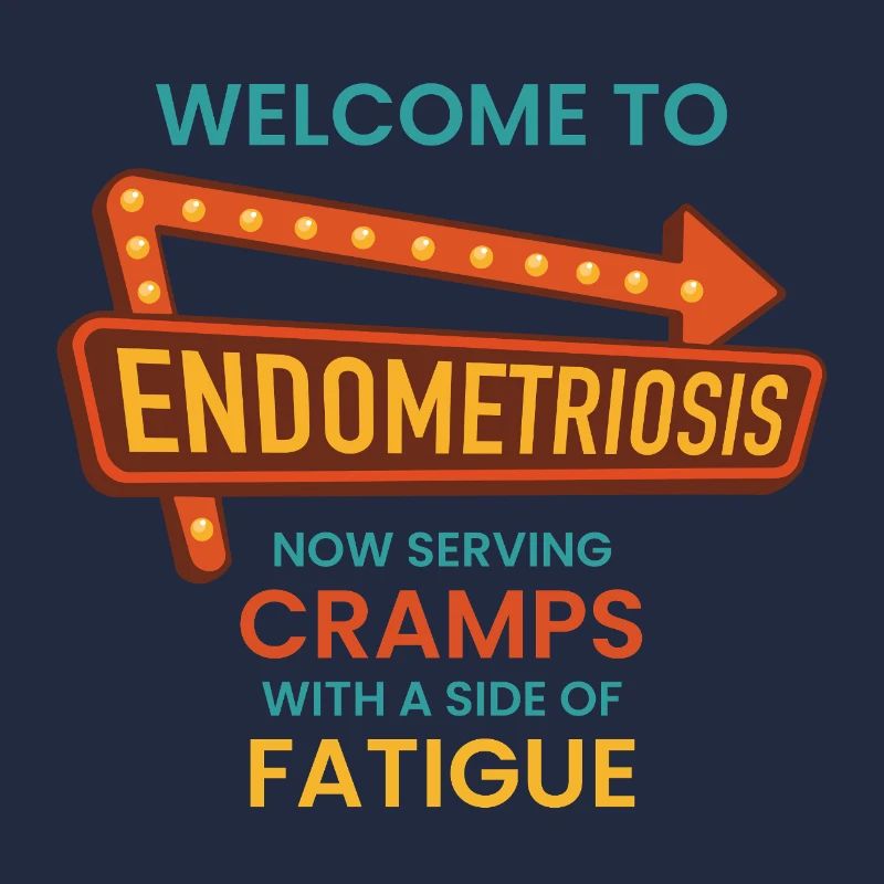 Endometriose-Bewusstsein – Retro-Diner-Schild