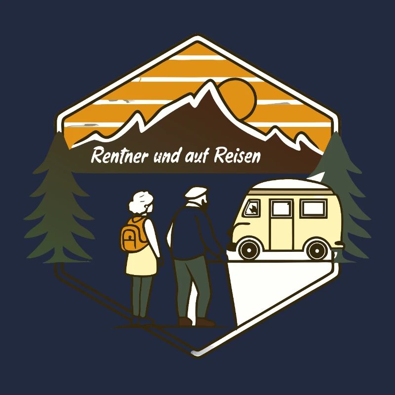 Rentner auf Reisen Berglandschaft