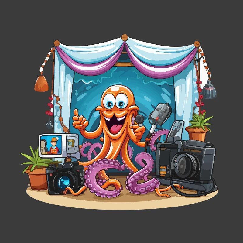 Octopus influencer on stage