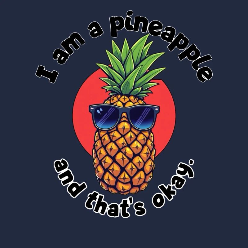 Pineapple mit Sonnenbrille