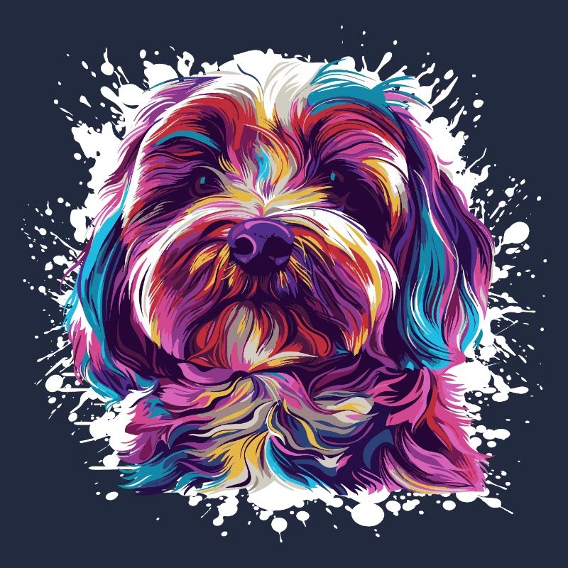 Hunde-Porträt: Aquarell-Splash