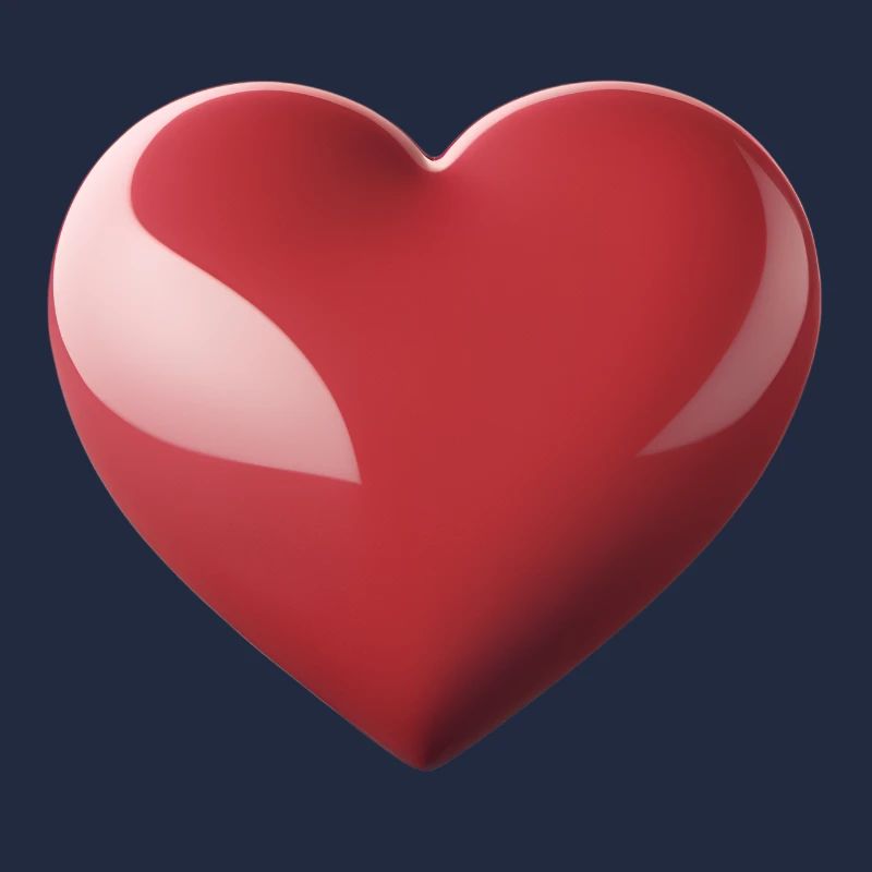 Heart Gloss Red – Heart Symbol Pattern