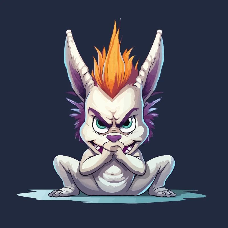 Lapin Mohawk en colère