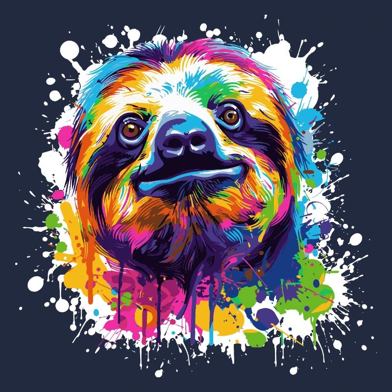Color Explosion Sloth Sloth