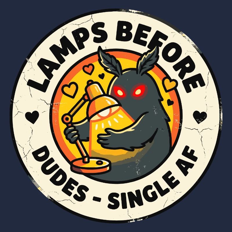 Lampes de papillon de nuit avant un mème de type célibataire