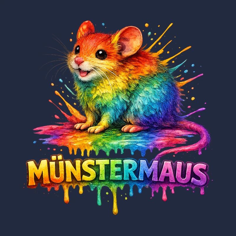Münstermaus Regenbogen