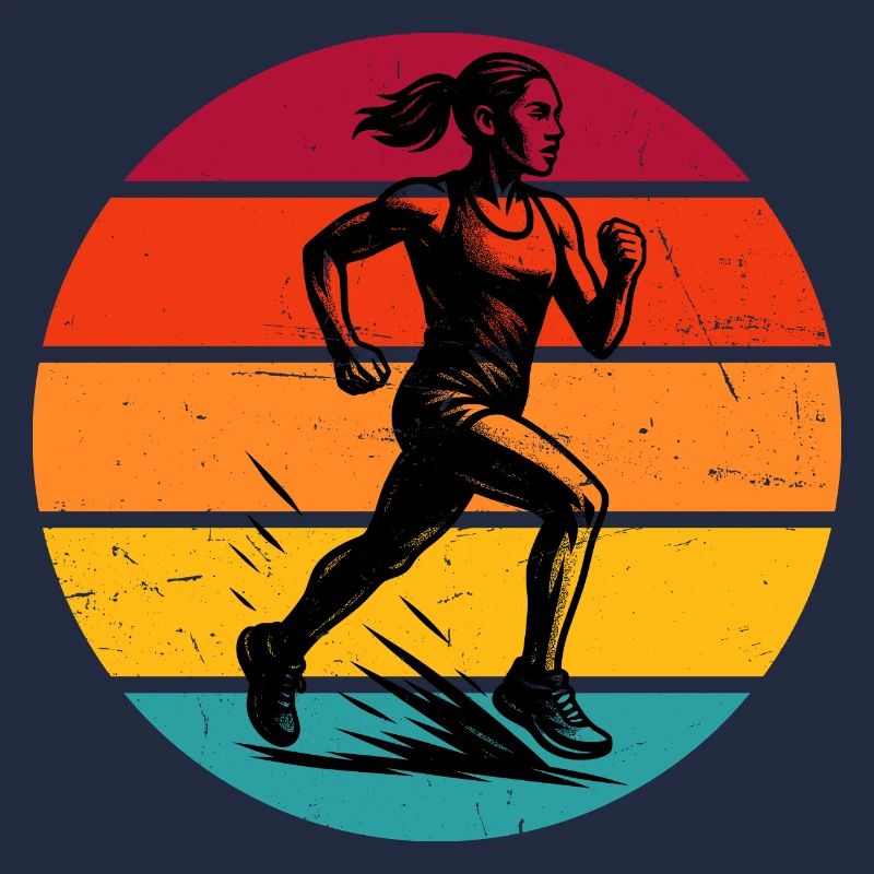 Illustration de course pour la course