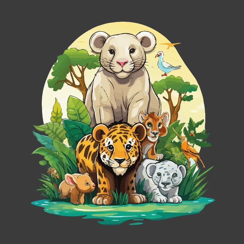 Dschungel Tierfreunde Ensemble