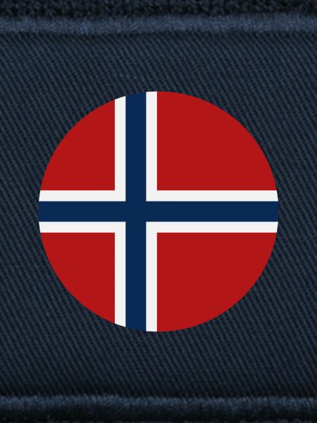 Norway round flag