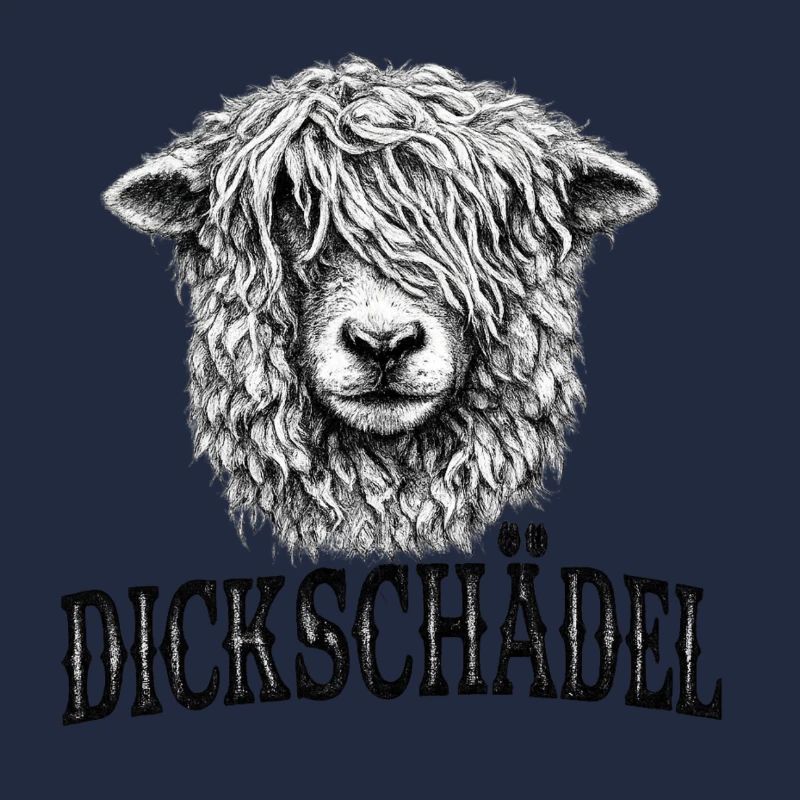 Witziges Schaf Dickschädel