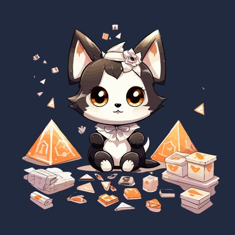 Chibi-Hundewelpe Diamantenschatz