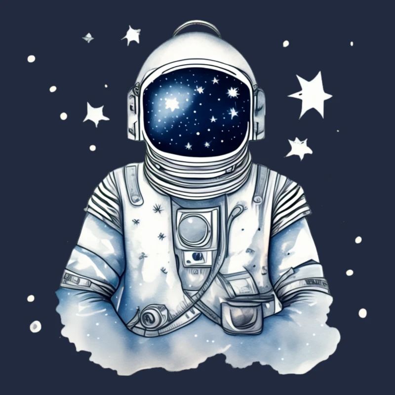 Astronaut im Sternenraum