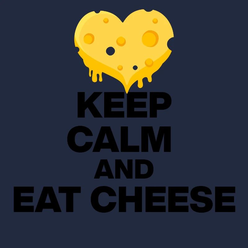 KEEP CALM AND EAT CHEESE, CHEESE JUNKIE GIFT 🧀