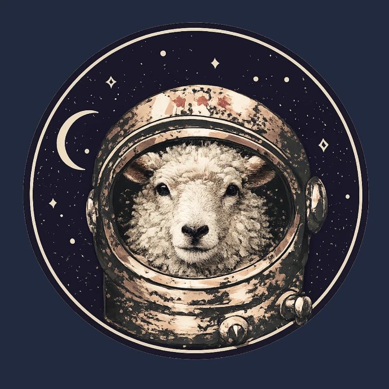 Astronautenschaf im Orbit