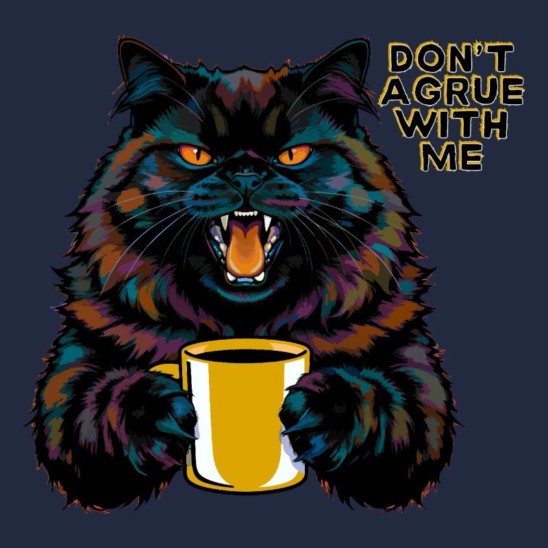 Cat with statement "Don't argue with me"