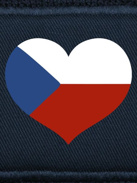 Czech Heart Flag