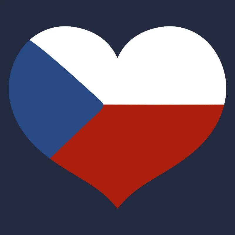 Czech Heart Flag