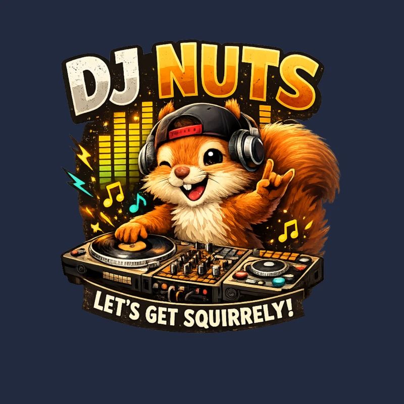 Eichhörnchen DJ Nuts süßes Squirrel lustig