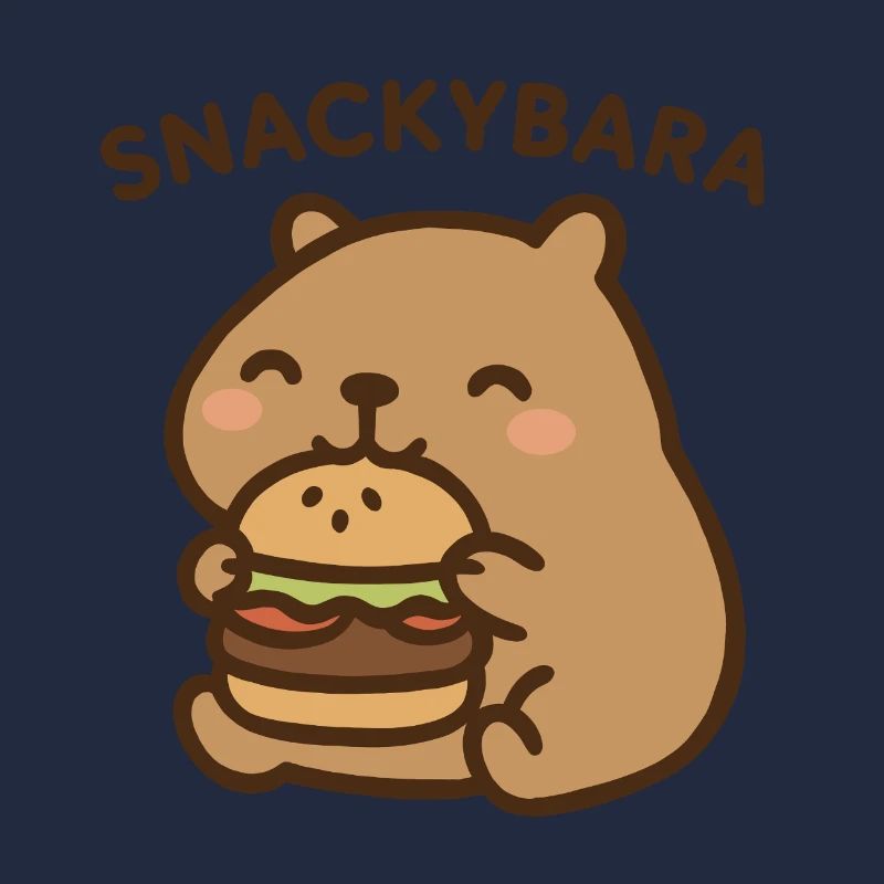Snackybara – Capybara mit Burger