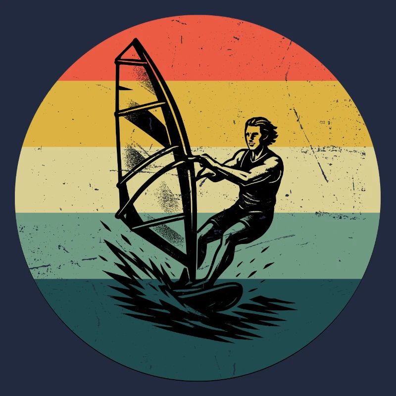 Modernes Windsurfing Artwork