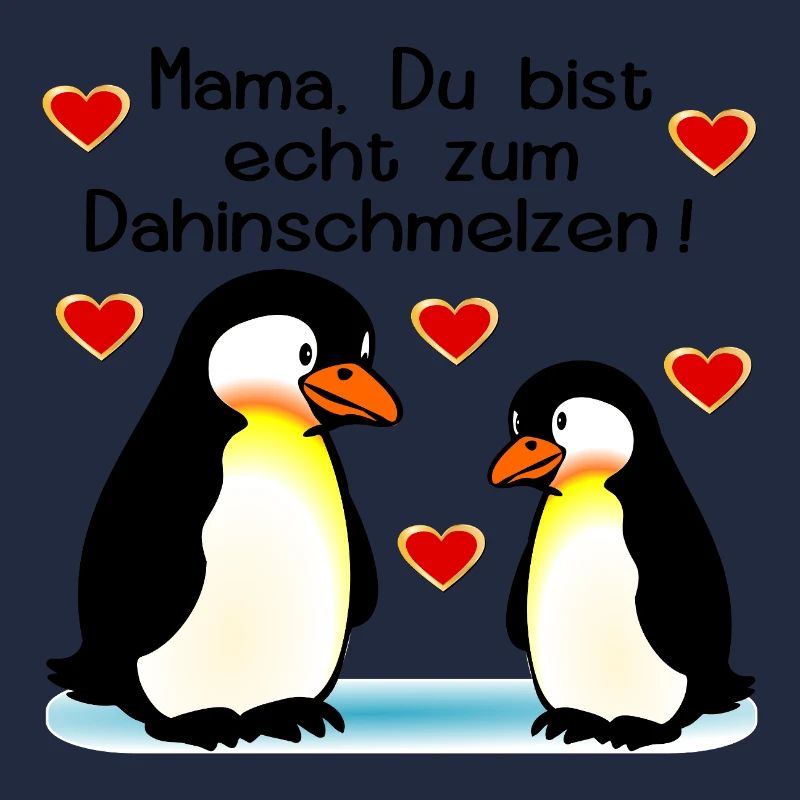 Mama Kind Pinguine Muttertag
