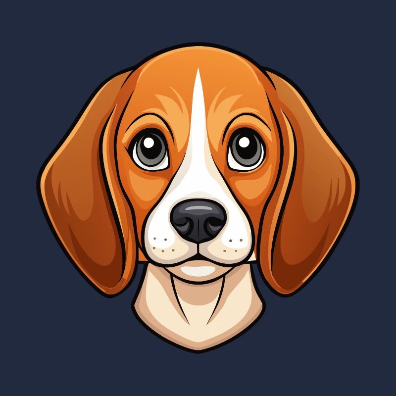 Visage de beagle