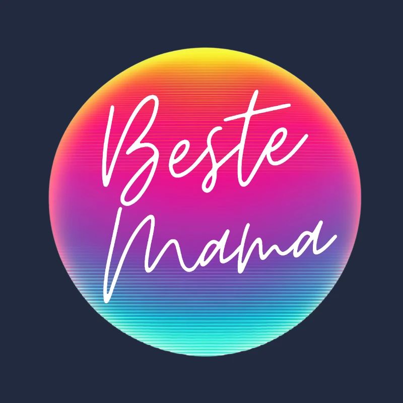 Best mom! Neon circle customizable