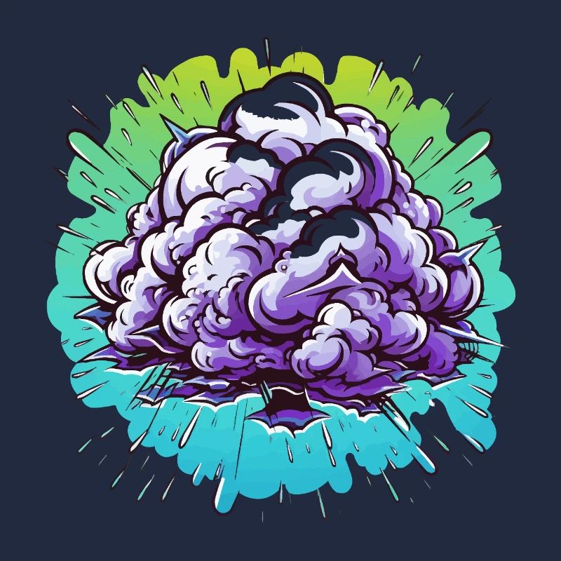 Explosion de la Boule de Brume Violette