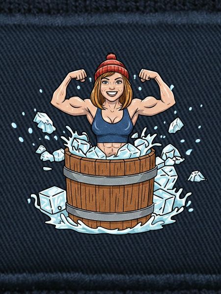 Eisbaden Frau