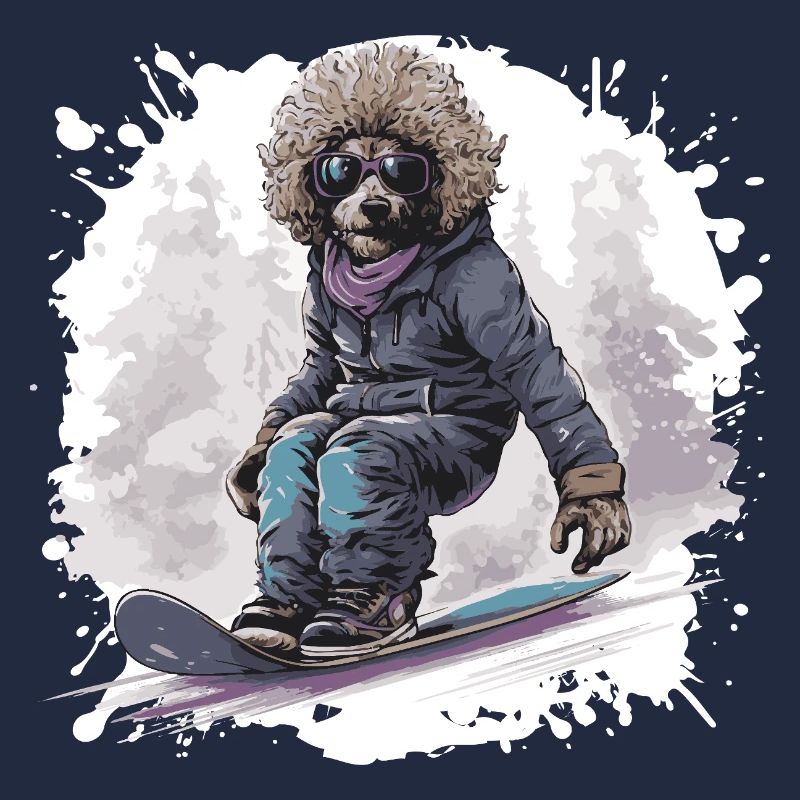 Poodle Dog Snowboard